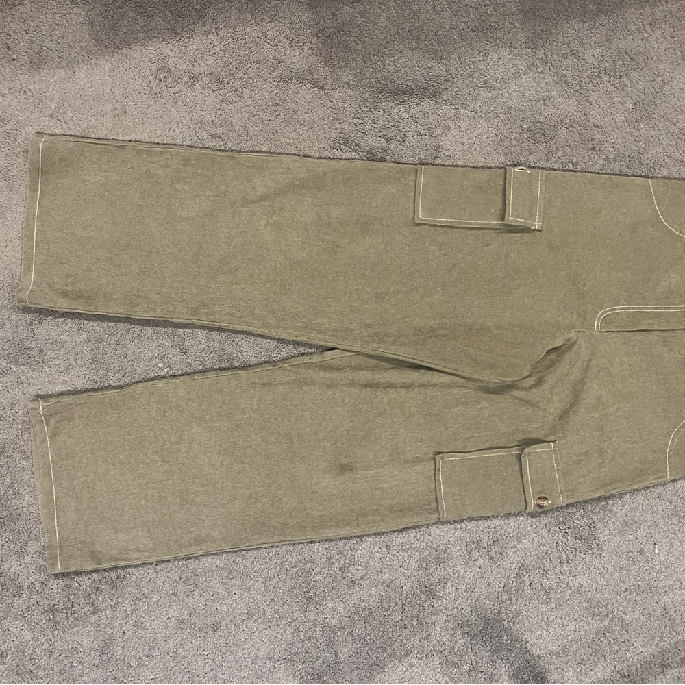 iZ BYER Girls Olive Corduroy Cargo Pants Girls 16 - Picture 3 of 11